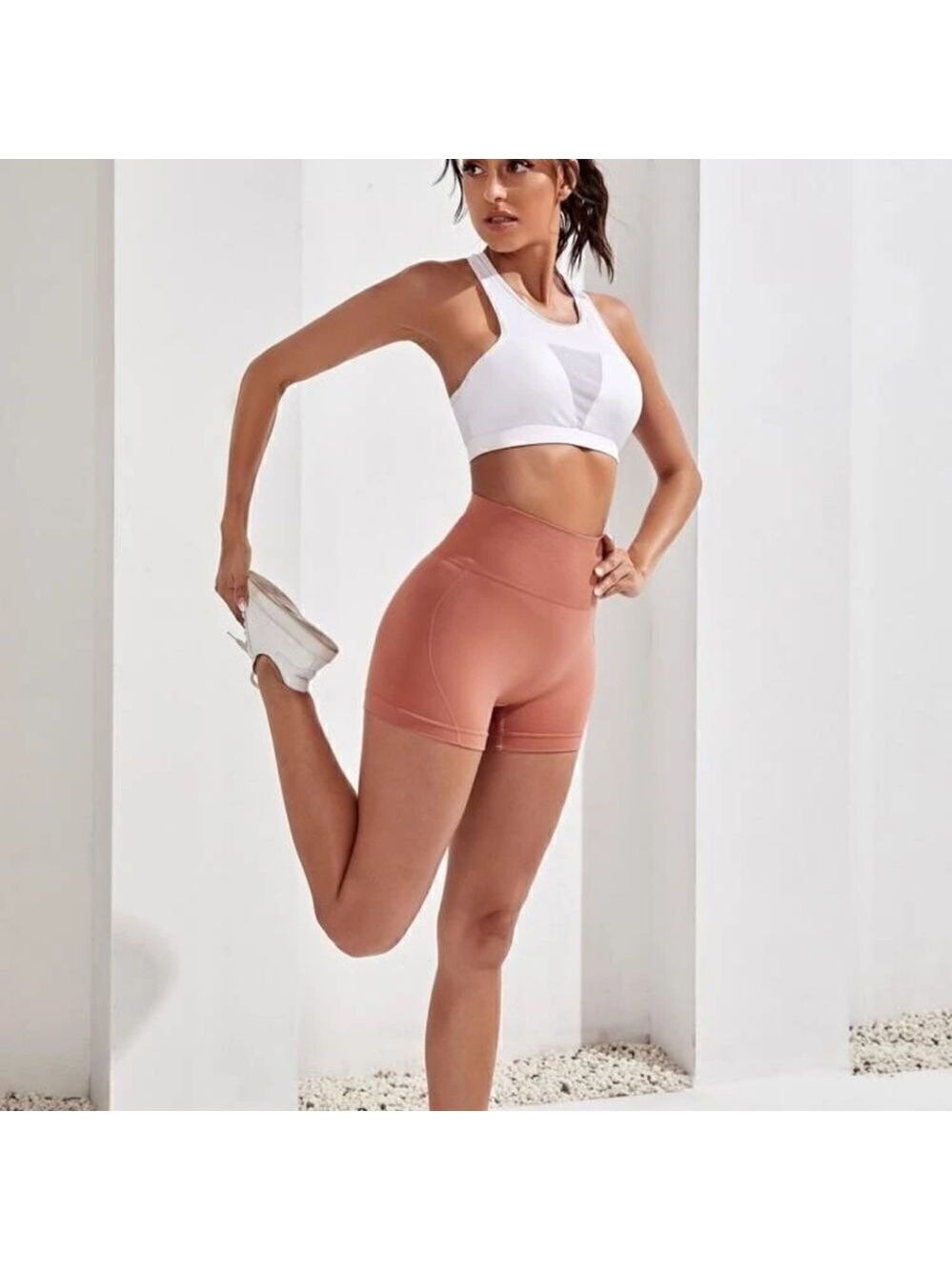 NWOT Seamless Active High Rise Shorts Size M/L